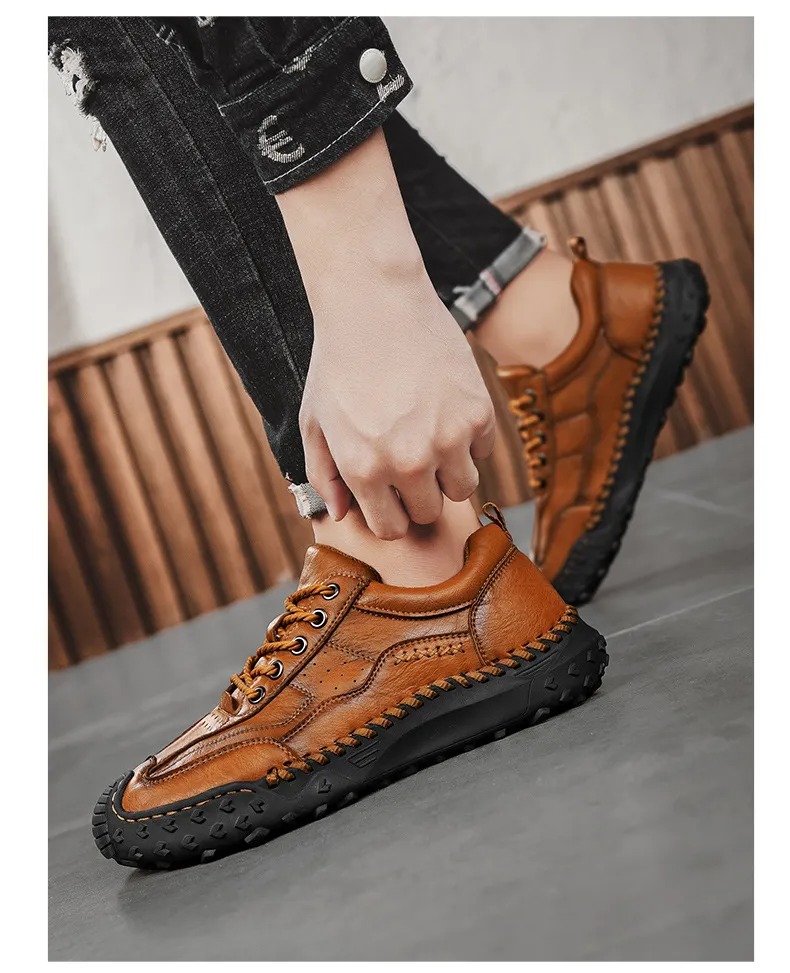 ⏰ 50% off -Men's Oanvor genuine leather non-slip orthopedic shoes
