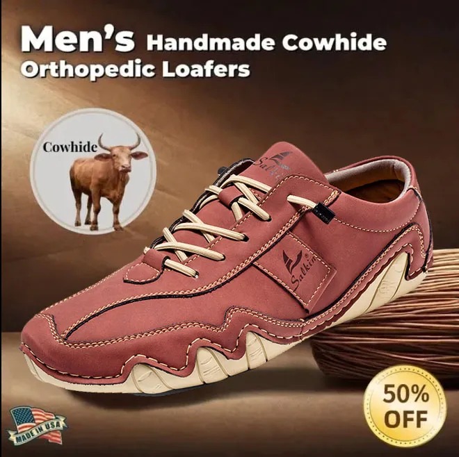 Last day 70% off 🔥⏱️Christmas sale⏱️🔥Men's genuine slip-on loafers