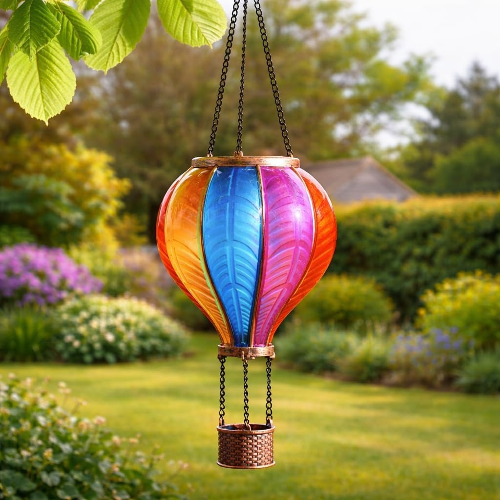 🎁 Limited-time offer 🔥Solar Cool Flame XL Hanging Rainbow Balloon Lantern