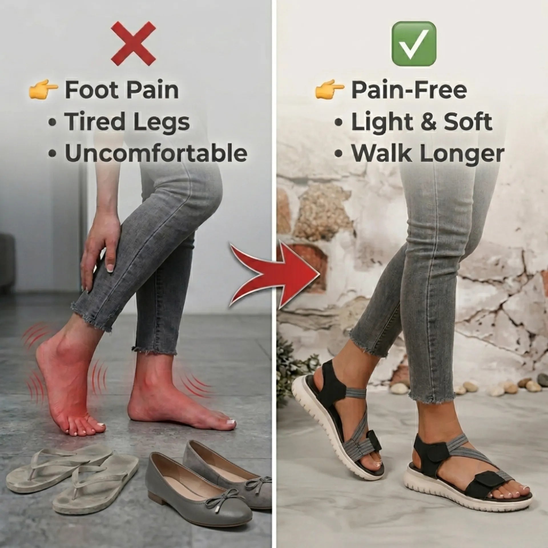 🔥2026 Summer Best Seller — Last Day Sale 50% OFF!🔥Women's Soft-Sole Orthopedic Sandals | Ultra-Comfortable Open-Toe Design