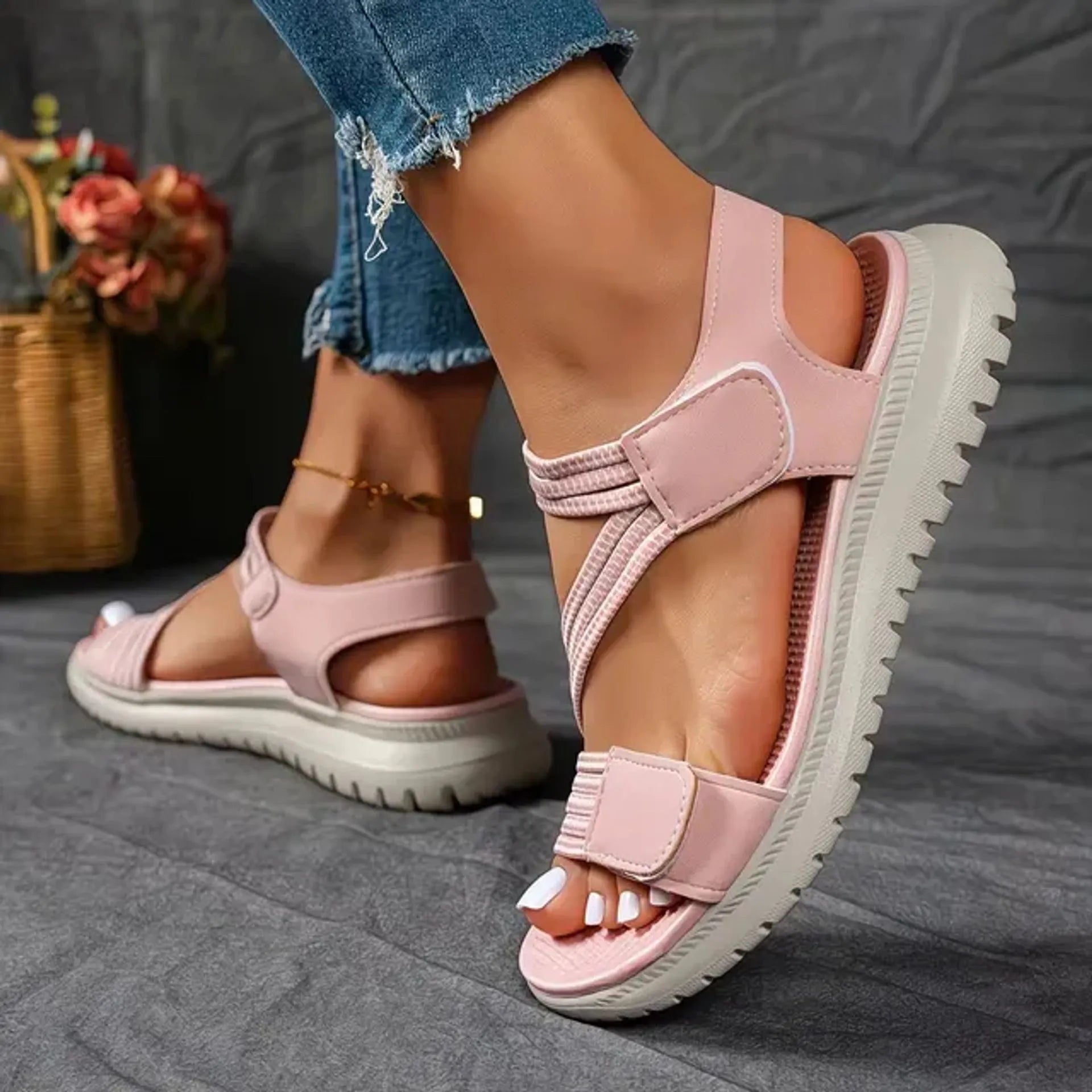 🔥2026 Summer Best Seller — Last Day Sale 50% OFF!🔥Women's Soft-Sole Orthopedic Sandals | Ultra-Comfortable Open-Toe Design