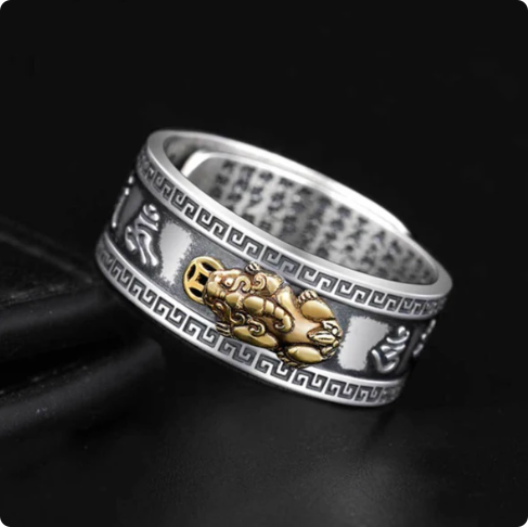 Feng Shui Pixiu Mantra Ring