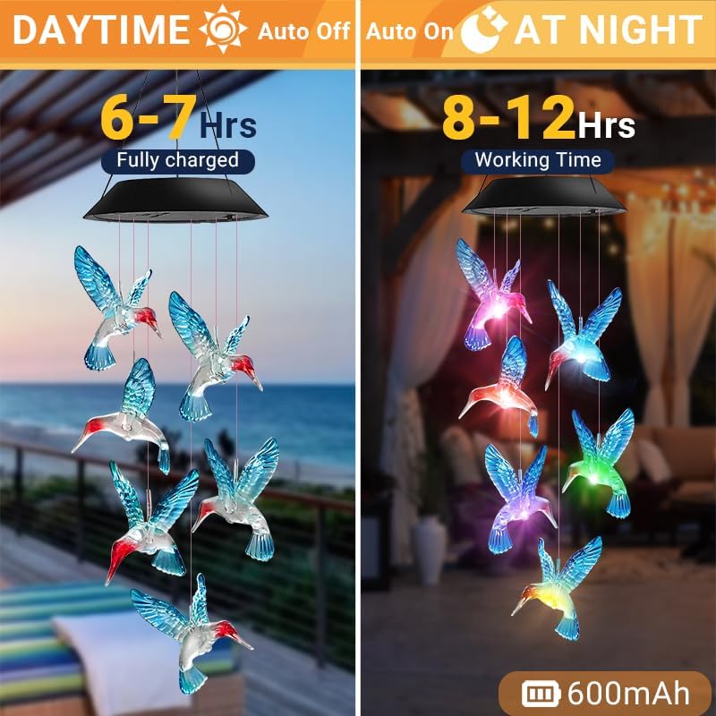 🌿Hummingbird Solar Light 🐦 Eco-Friendly Garden Glow🔥 50% OFF