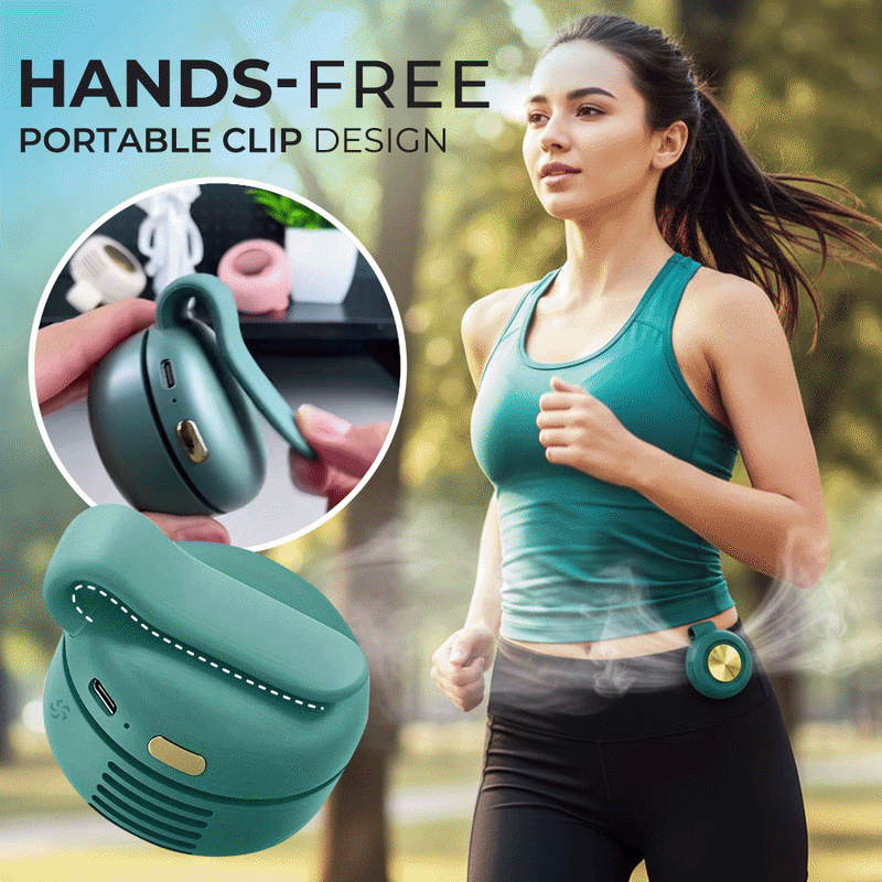 🏆LAST DAY SALE 50% OFF 🔥 Wearable Tiny Cool Bladeless Clip Fan（Free shipping on two items）
