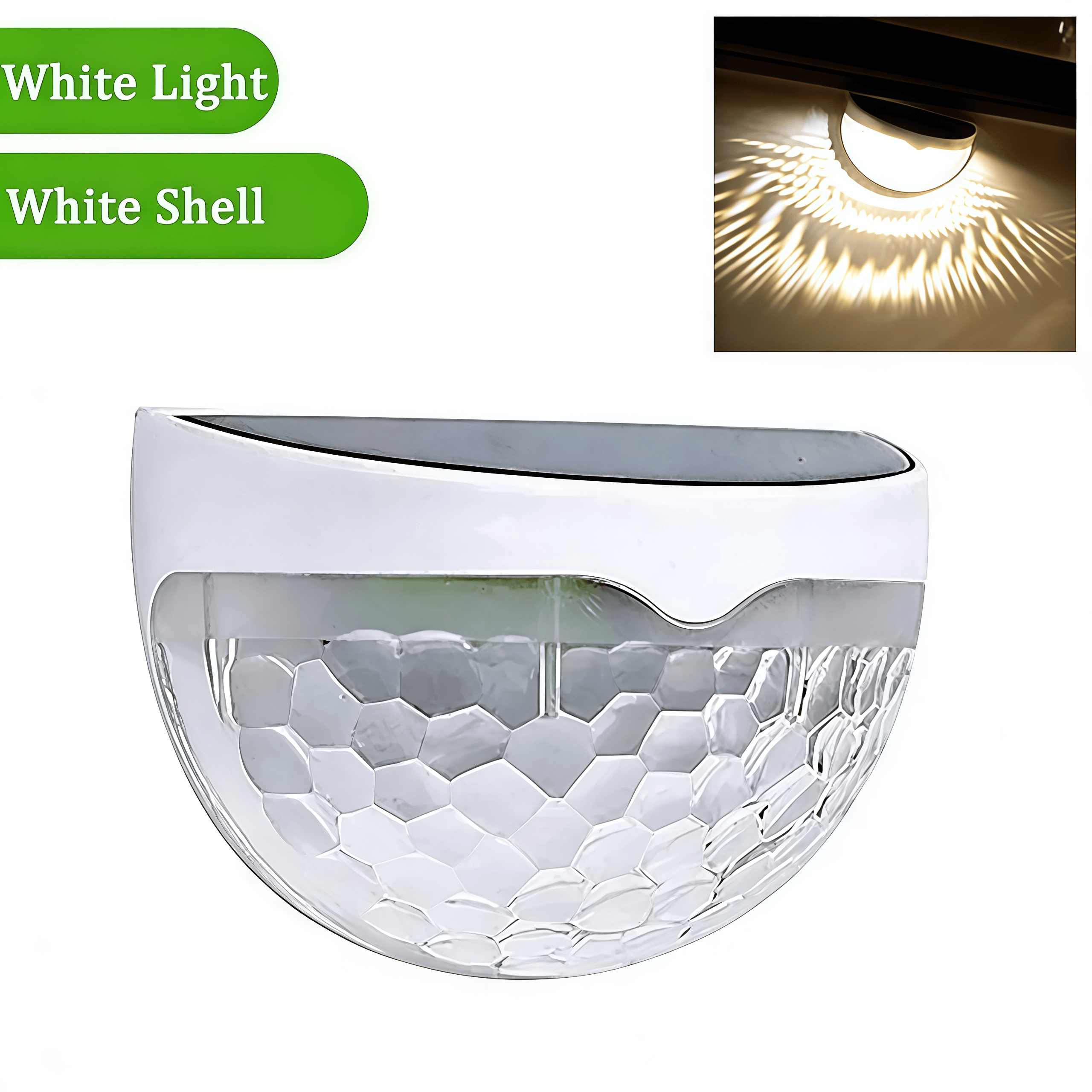 🌞 Solar-Powered Waterproof LED Wall Light