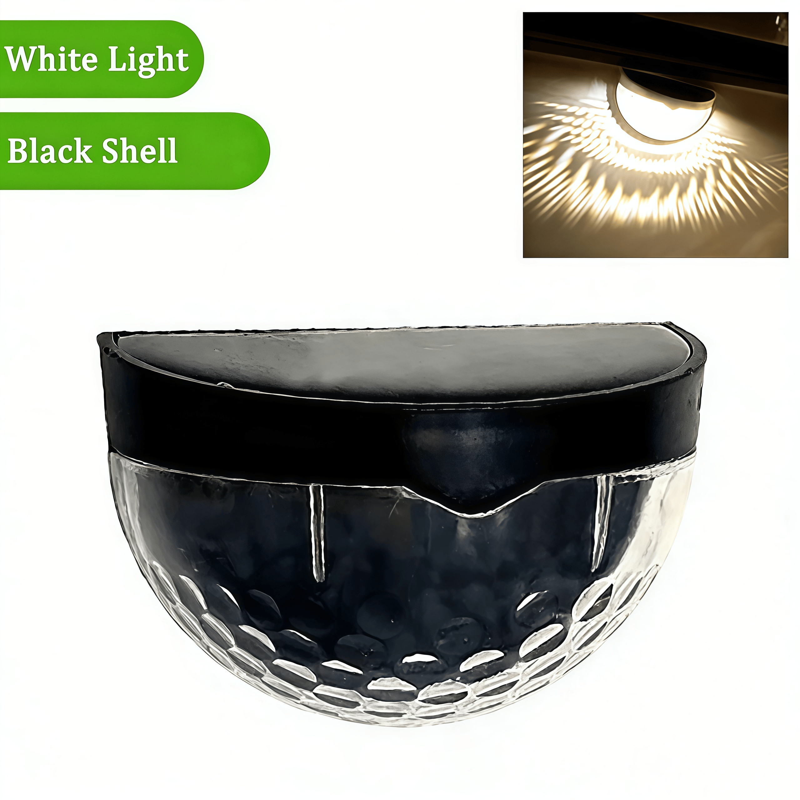 🌞 Solar-Powered Waterproof LED Wall Light