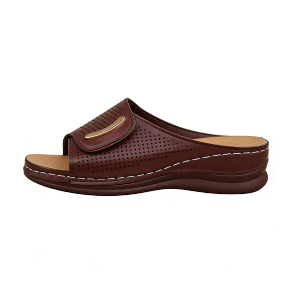 🔥Mother‘s Day 49% OFF — Peep Toe Hollow Out Orthopedic Slippers