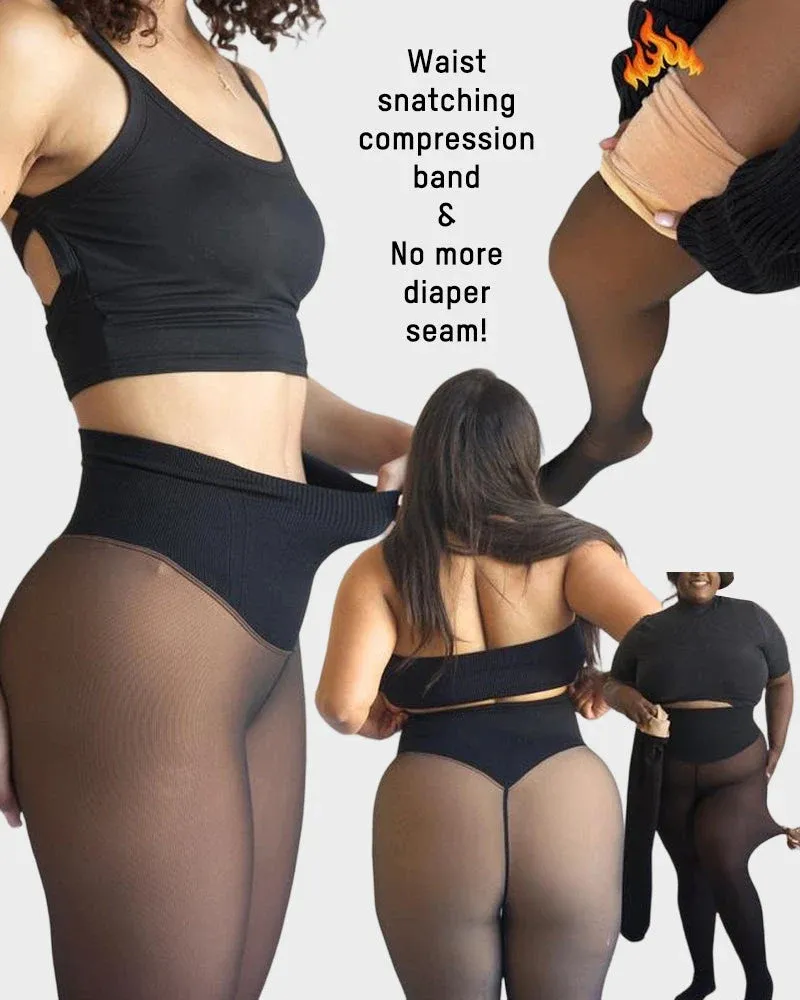🔥Hot Sale 60% OFF!!⚡50K+ SOLD!❄️One-Seam The-original Magic Fleece Lined Leggings✨