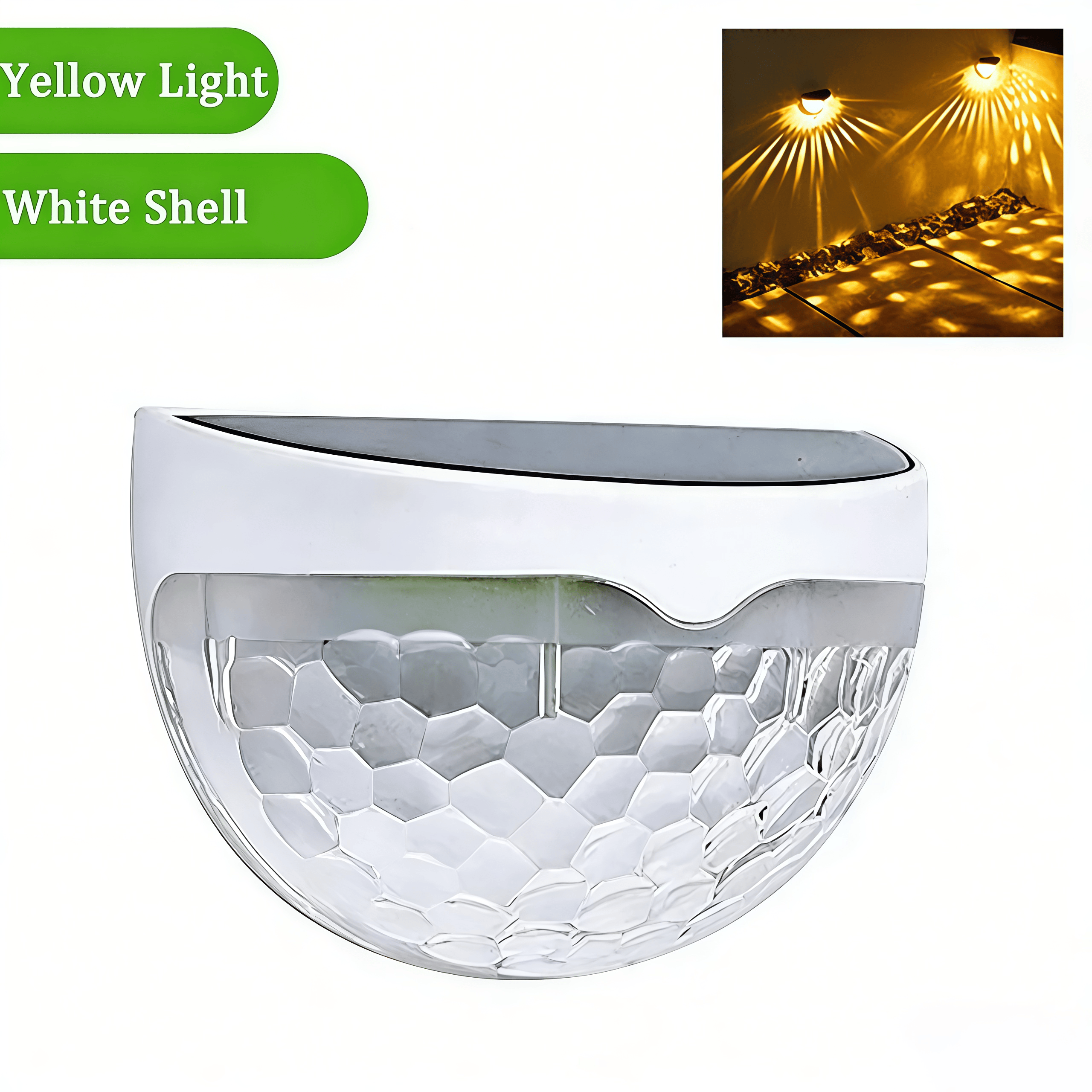 🌞 Solar-Powered Waterproof LED Wall Light