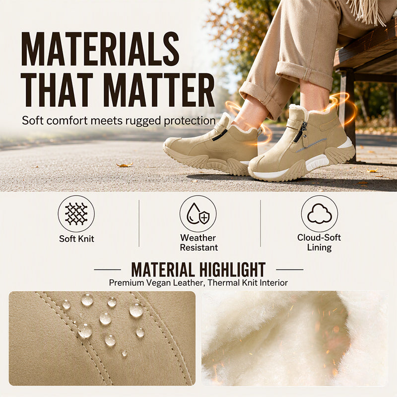 👟 Zip On & Go | Men's Warm PU Leather Casual Sneakers ⚡