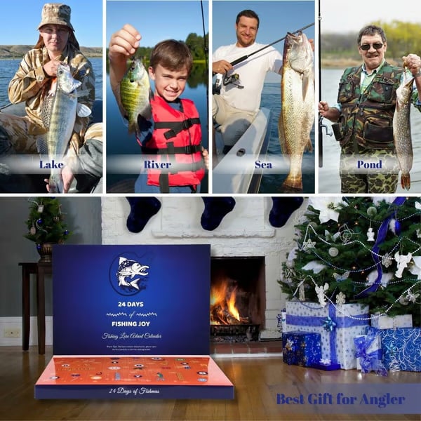 Fishing advent calendar gift box