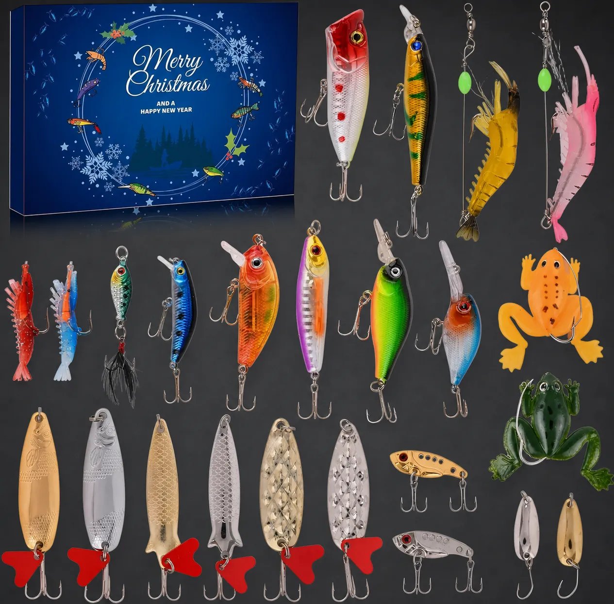 24 Days Fishing Bait Advent Calendar