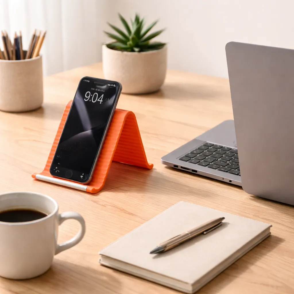 Ergonomic stand for phone, tablet and laptop
