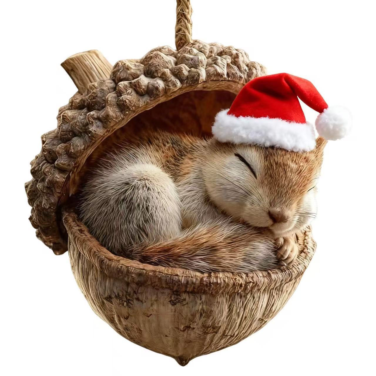 🎁❤️Forest animal acorn ornaments – charming forest-themed decorations