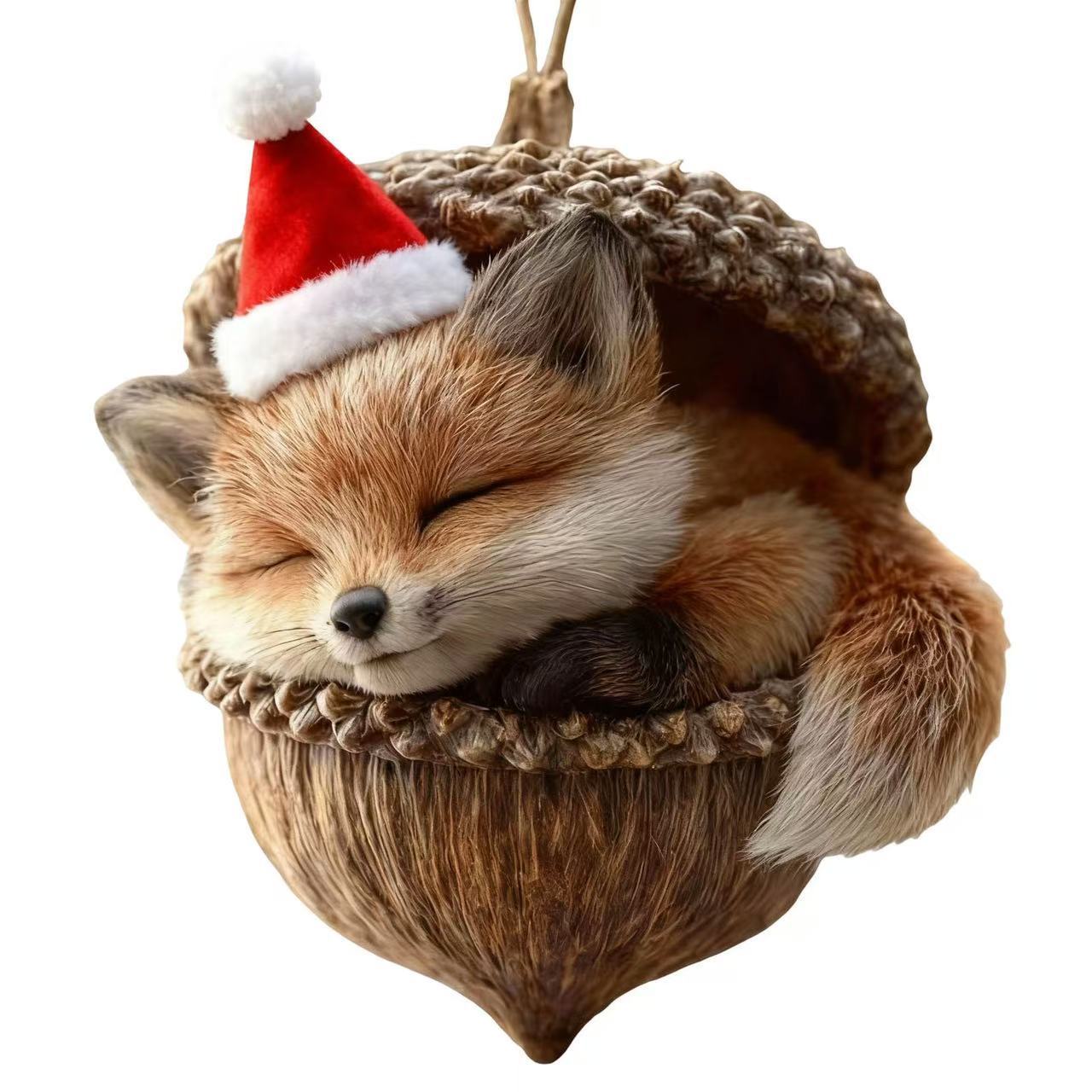 🎁❤️Forest animal acorn ornaments – charming forest-themed decorations