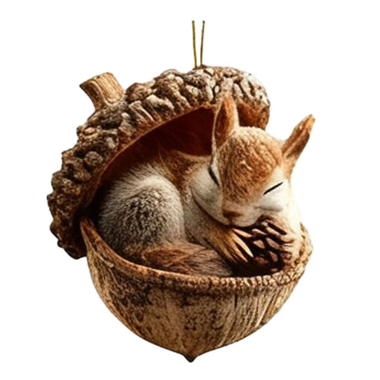 🎁❤️Forest animal acorn ornaments – charming forest-themed decorations