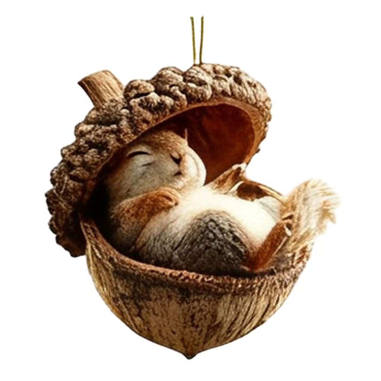 🎁❤️Forest animal acorn ornaments – charming forest-themed decorations