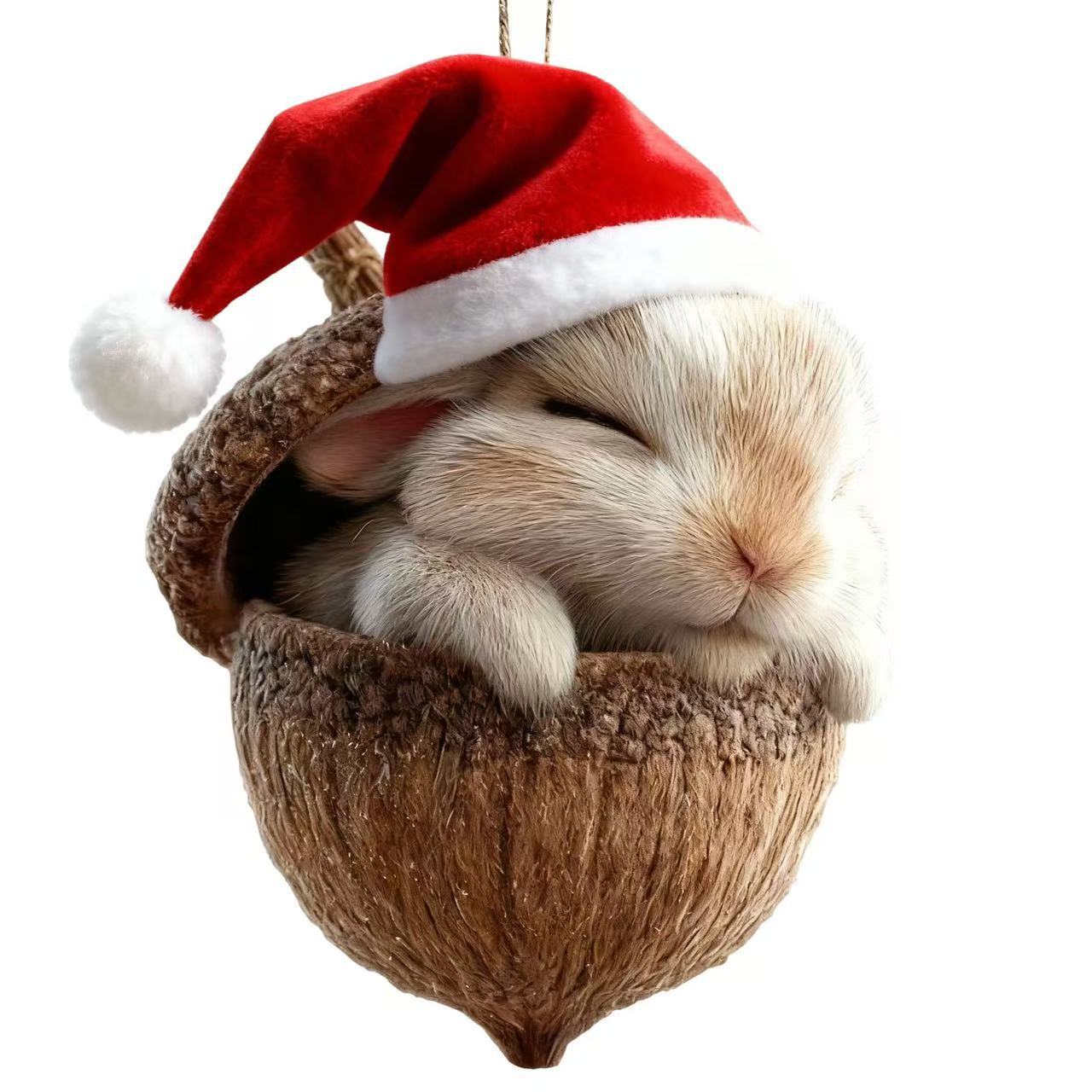 🎁❤️Forest animal acorn ornaments – charming forest-themed decorations