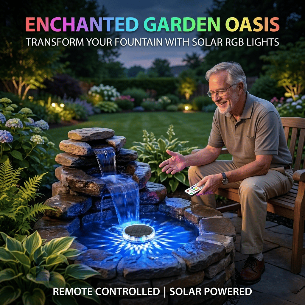 🌈 Solar Floating Pool Light – Remote-Controled RGB Waterproof Pool Light
