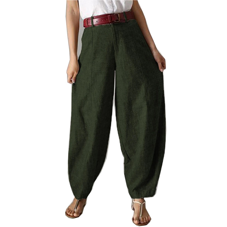 Casual Loose Cotton Line Comfy Pants
