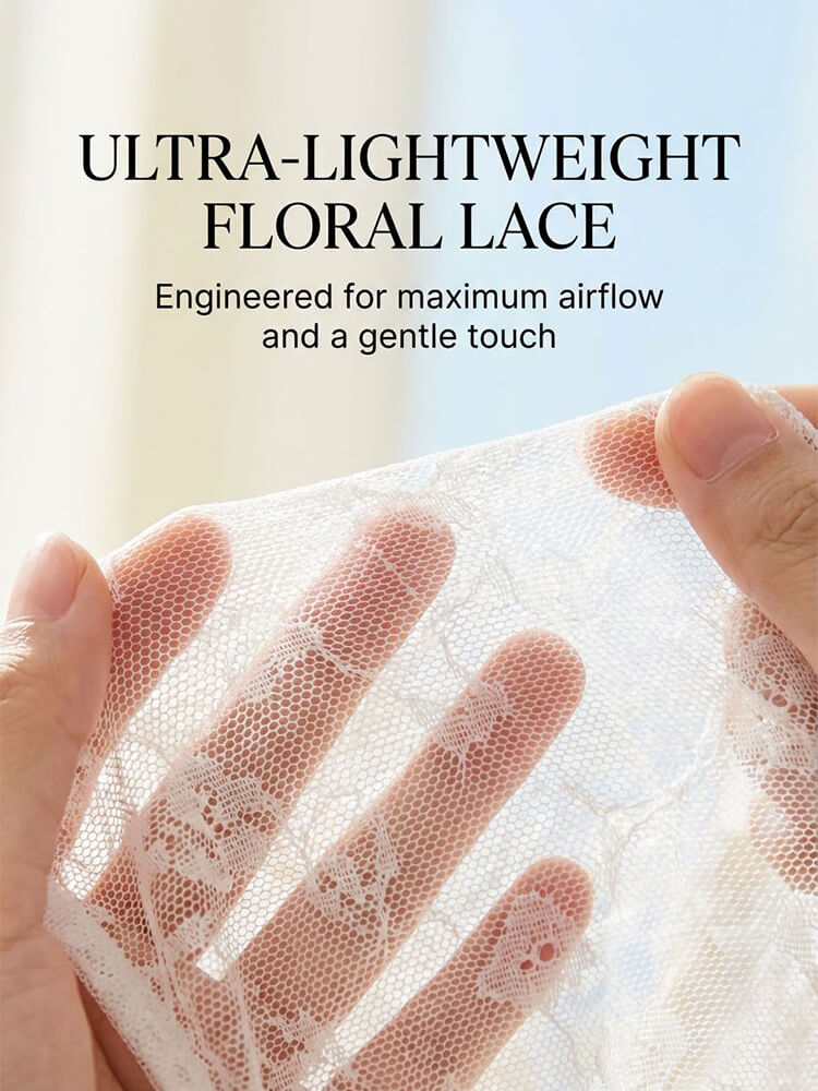 Ultra-Thin Lace Mesh High Support Bra