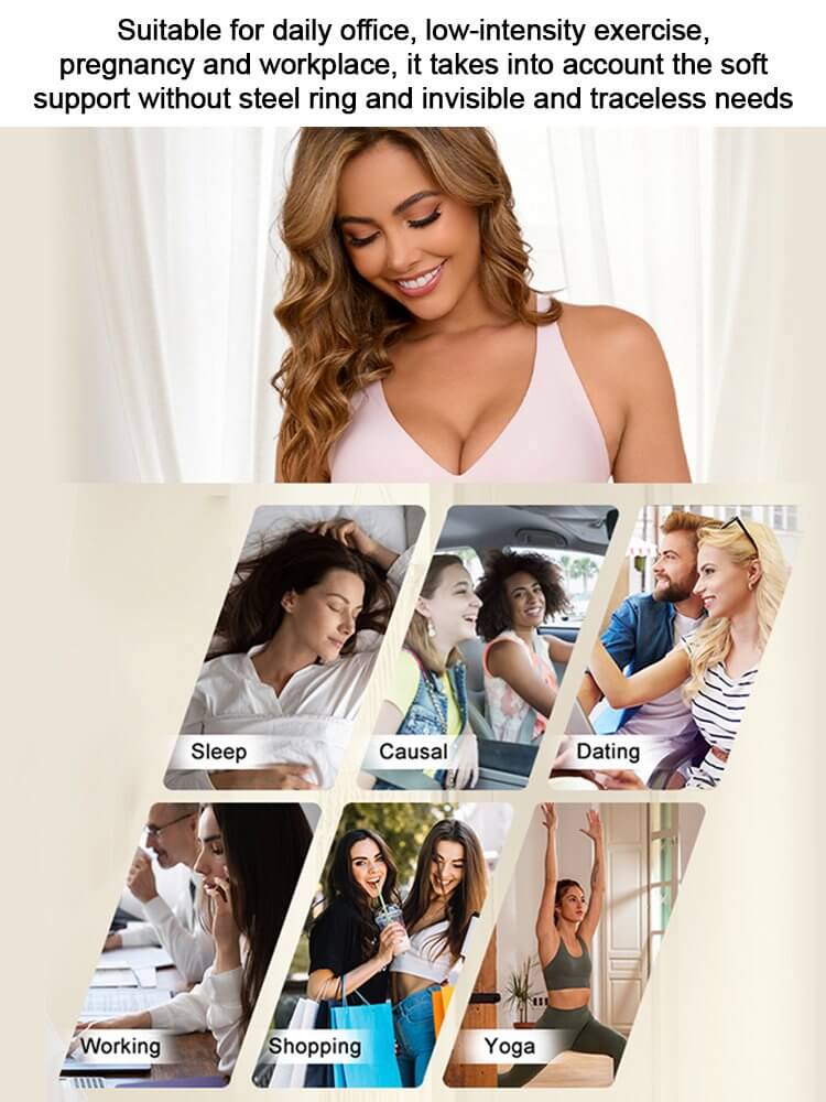 Seamless Wireless Full Coverage Bra