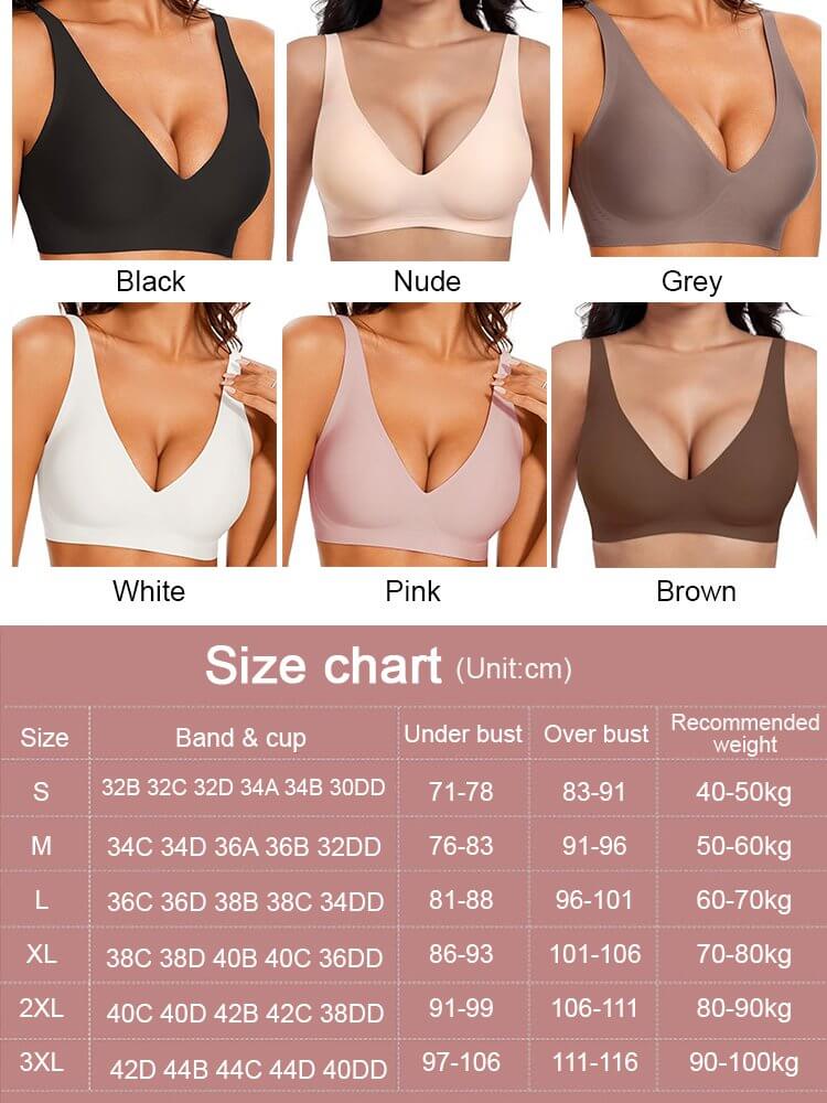 Seamless Wireless Full Coverage Bra