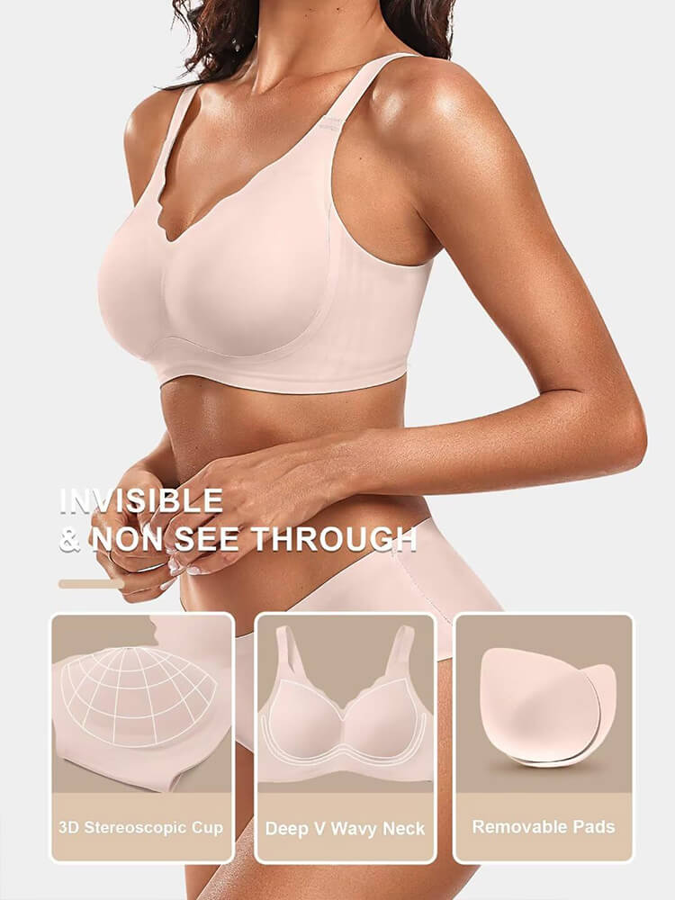 Plus Size Wireless 3/4 Cup Bra