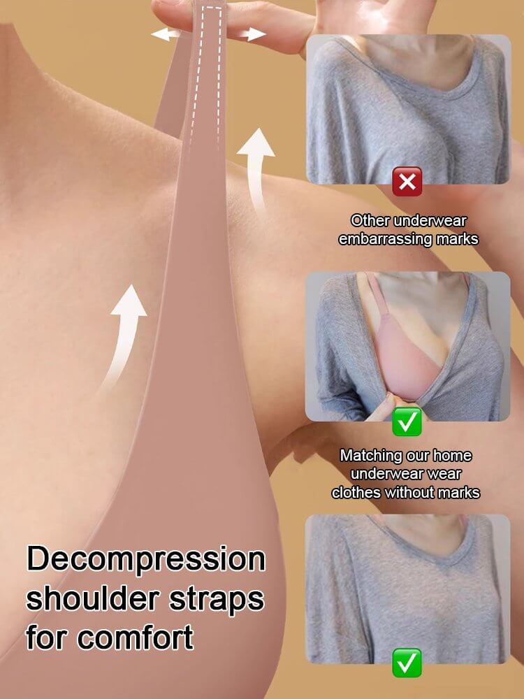 Seamless Wireless Full Coverage Bra