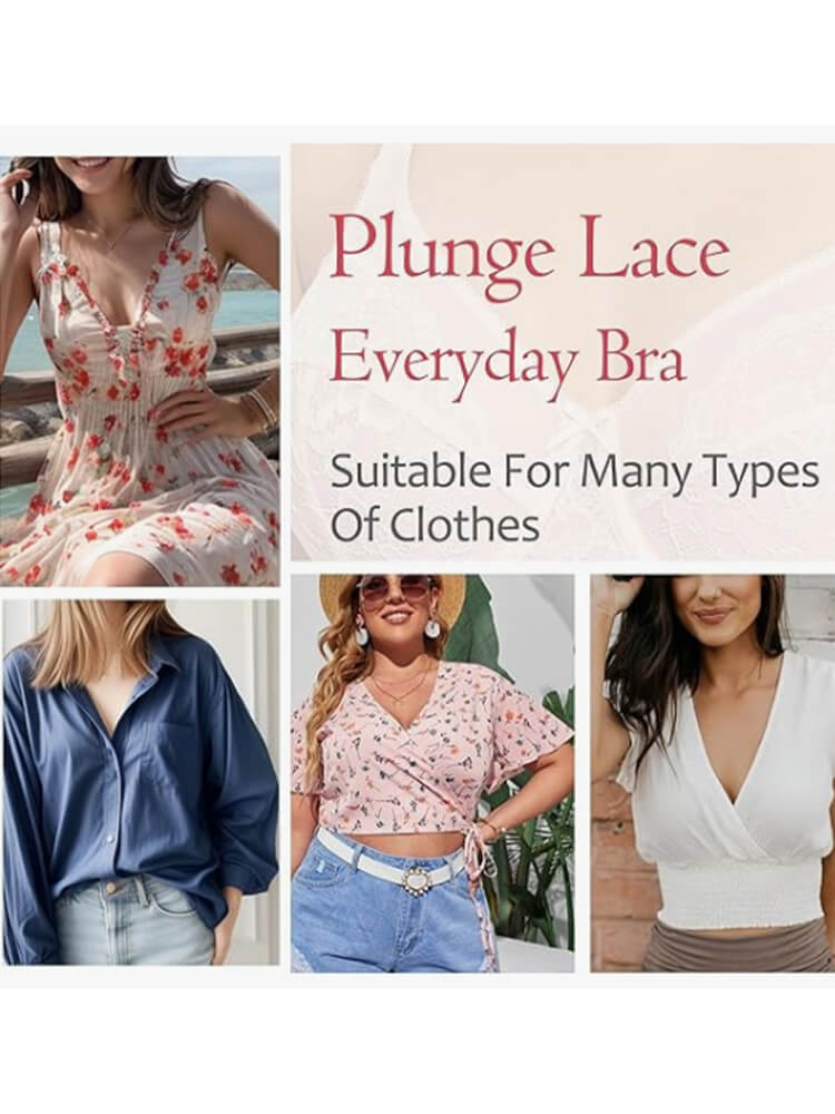 Ultra-Thin Lace Mesh High Support Bra