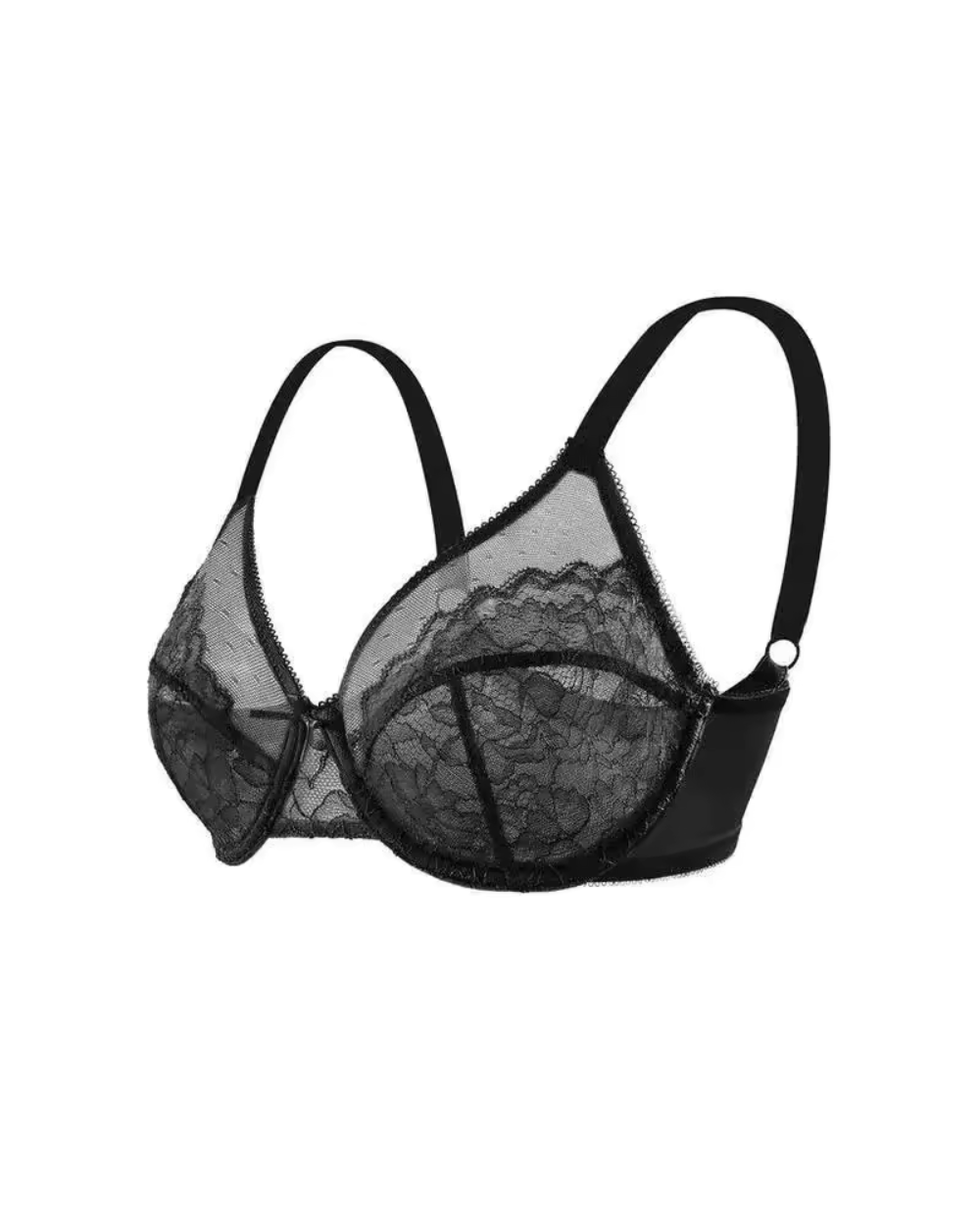 Ultra-Thin Lace Mesh High Support Bra