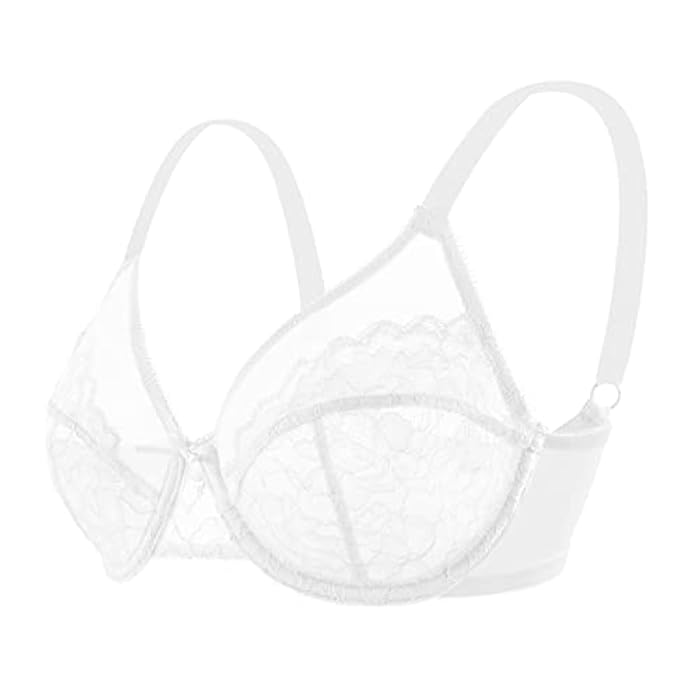 Ultra-Thin Lace Mesh High Support Bra