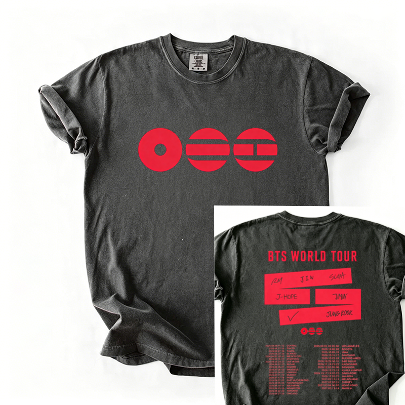 Kpop Boy Group World Tour 2026 T-shirt