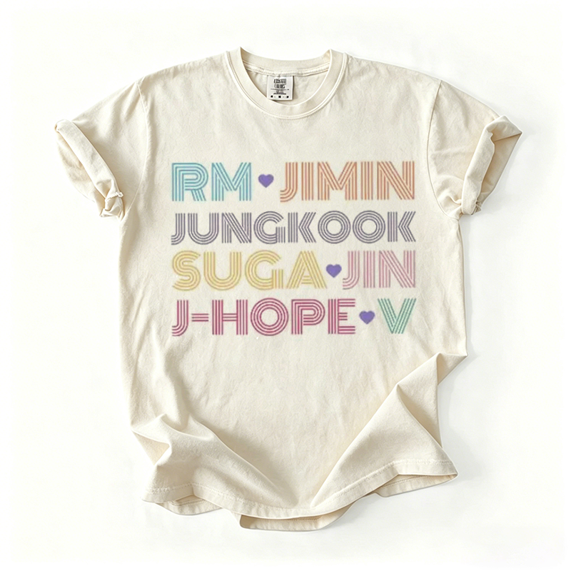 Kpop Boy Group Vintage Retro T-shirt