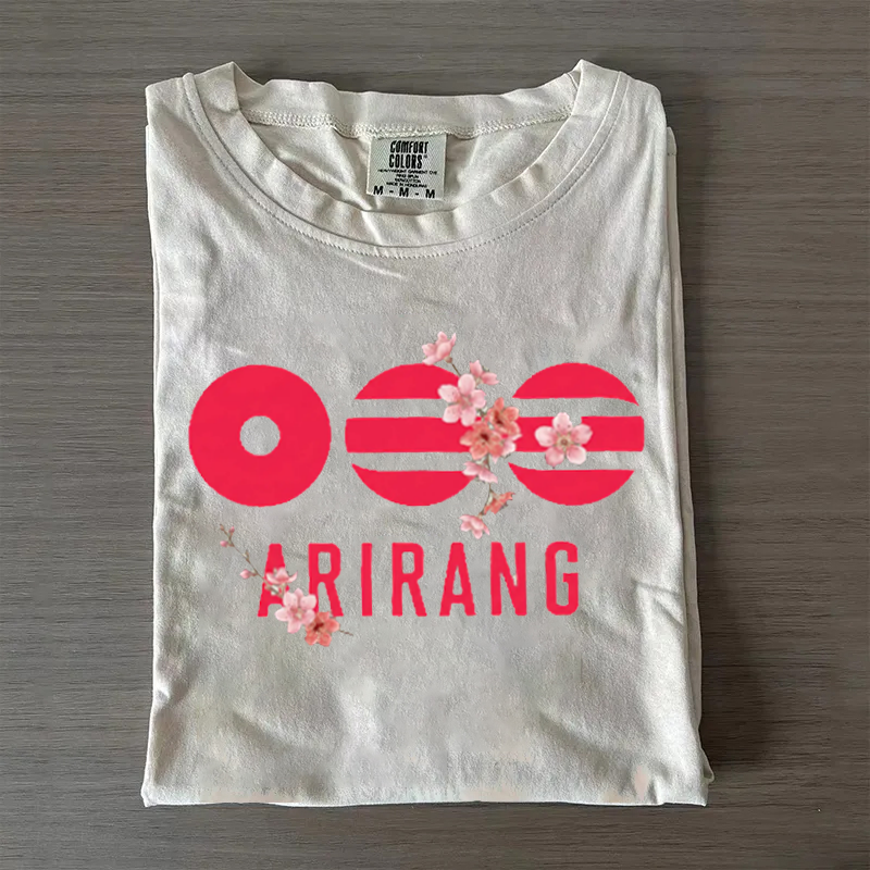 Kpop Boy Group Floral Graphic T-shirt