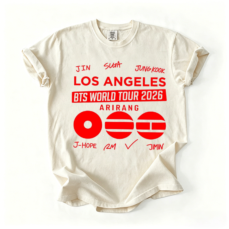 Kpop Boy Group World Tour 2026 T-shirt