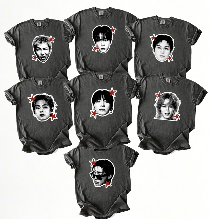 Custom Kpop Boy Group World Tour 2026 T-shirt