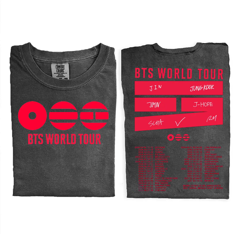 Kpop Boy Group World Tour 2026 T-shirt