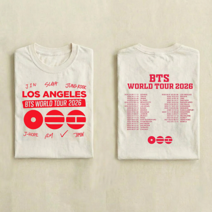 Kpop Boy Group World Tour 2026 T-shirt