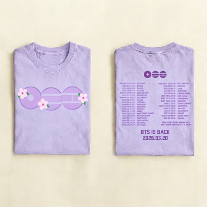 Korean Pop Group World Tour 2026 T-shirt