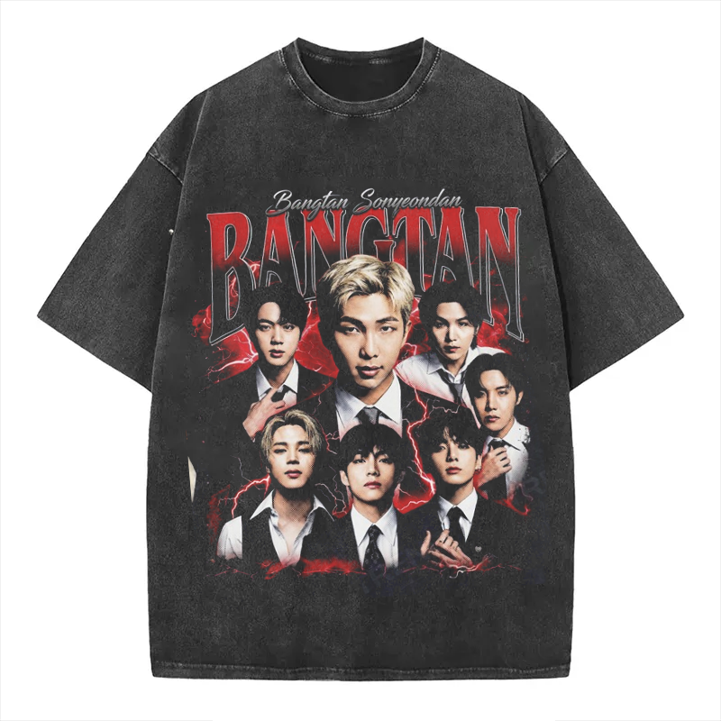 Kpop Boy Group Graphic T-shirt
