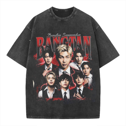 Kpop Boy Group Graphic T-shirt