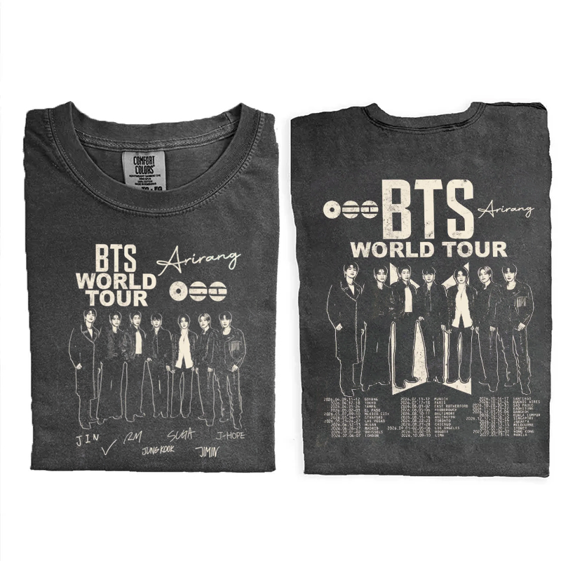 Kpop Boy Group World Tour 2026 T-shirt