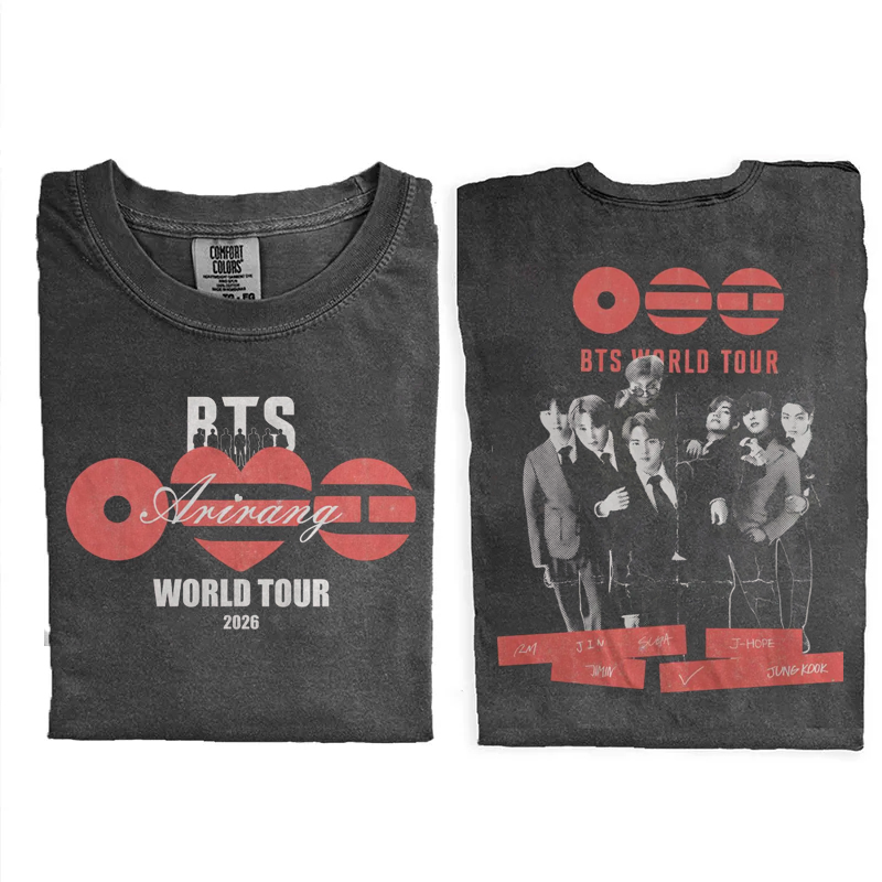 Kpop Boy Group World Tour 2026 T-shirt