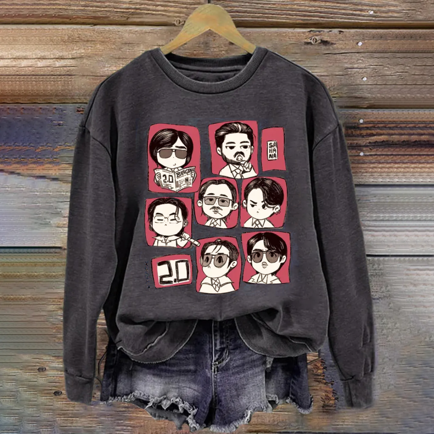 Kpop Boy Group Cute Graphic Sweatshirt