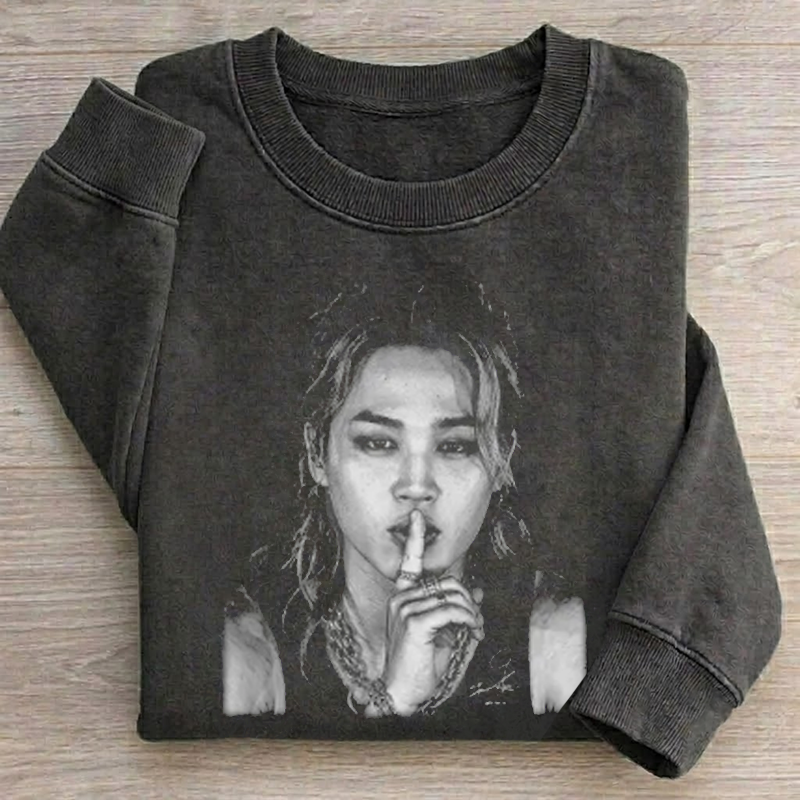 Kpop Boy Group Retro 90s Graphic Sweatshirt