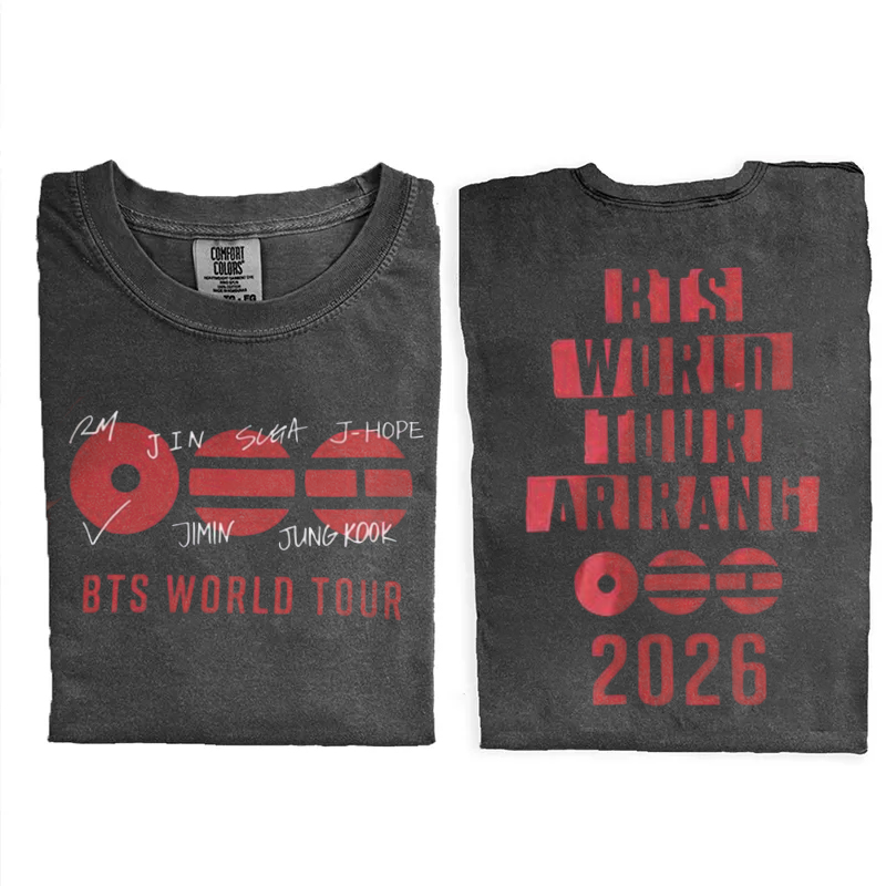 Kpop Boy Group World Tour 2026 T-shirt