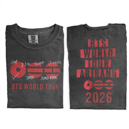 Kpop Boy Group World Tour 2026 T-shirt