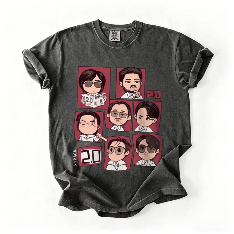 Kpop Boy Group 2.0 Chibi Graphic T-shirt