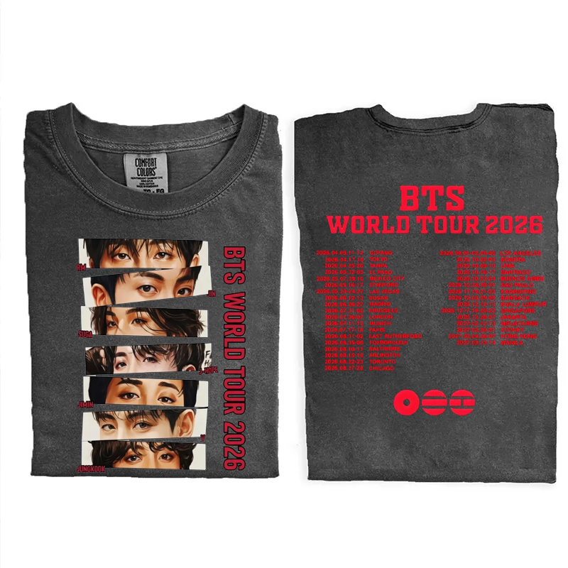 Kpop Boy Group World Tour 2026 T-shirt